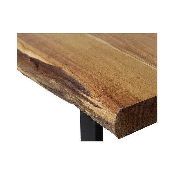 Tavolo da pranzo con piano in legno di acacia non trattato SoHo, 100 x 220 cm - HSM collection-image-2