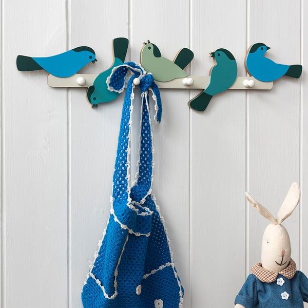 Attaccapanni da parete blu Garden Bird – Rex London-image-2