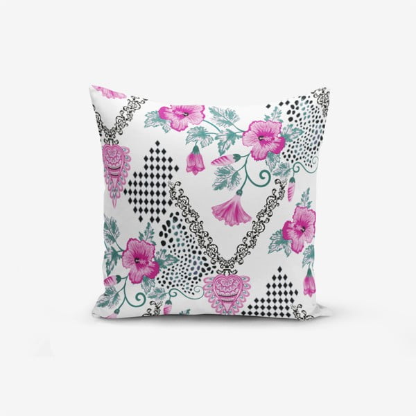 Federa in misto cotone Kare With Points Heart Kolye, 45 x 45 cm - Minimalist Cushion Covers