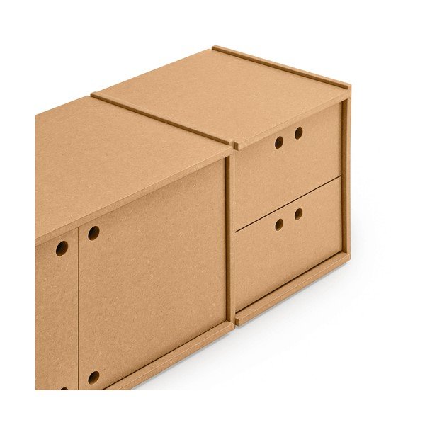 Mobile TV di colore naturale 157x42x40 cm Wally – Teulat-image-3