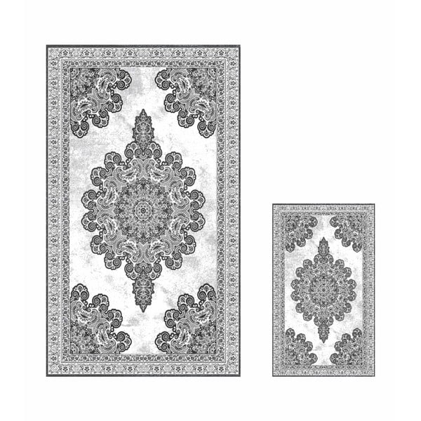 Tappetini da bagno grigi in set da 2 100x60 cm - Minimalist Home World