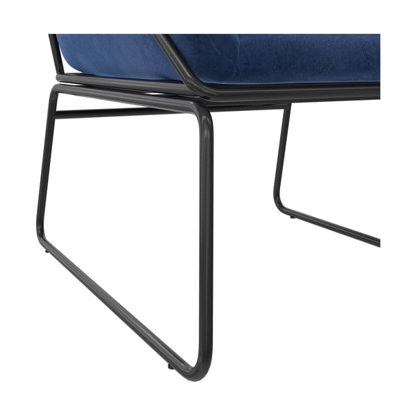 Poltrona in velluto blu Avery - Støraa-image-4