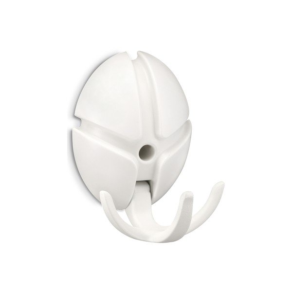 Gancio da parete bianco in plastica Tick – Spinder Design-image-1
