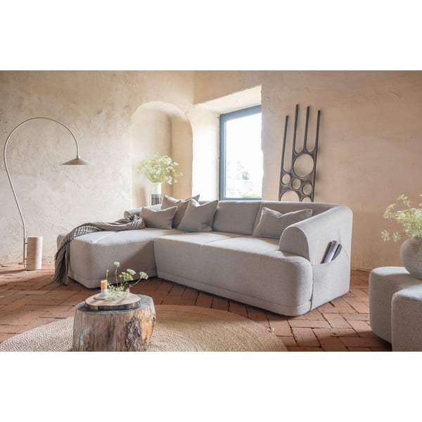 Divano angolare beige, angolo sinistro - Miuform-image-2