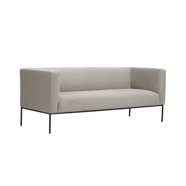 Divano in velluto beige, 195 cm Neptune - Windsor & Co Sofas-image-2