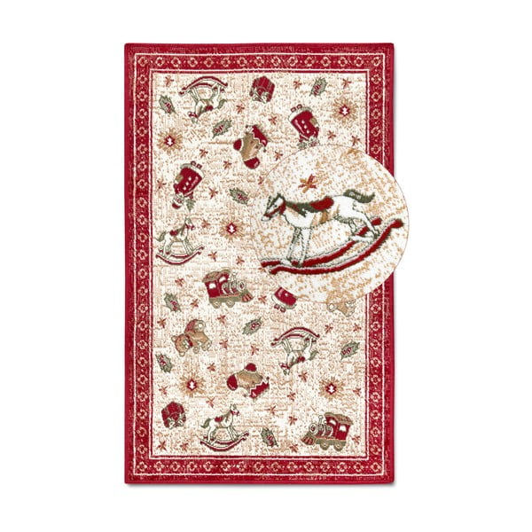 Tappeto rosso con motivo natalizio in cotone 50x80 cm Toy's Delight Red Christmas - Villeroy&Boch