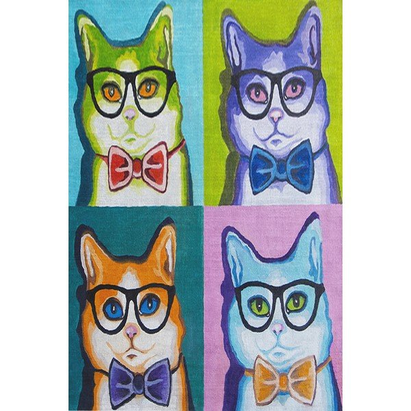 Tappeto antiscivolo per bambini Animali, 80 x 200 cm - Conceptum Hypnose-image-4