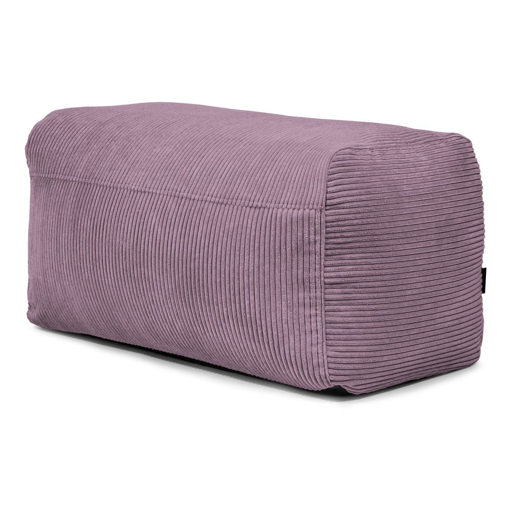 Puof a sacco viola con rivestimento in velluto a coste Plus 100 Lounge – SLOWDOWN | Pouf a sacco