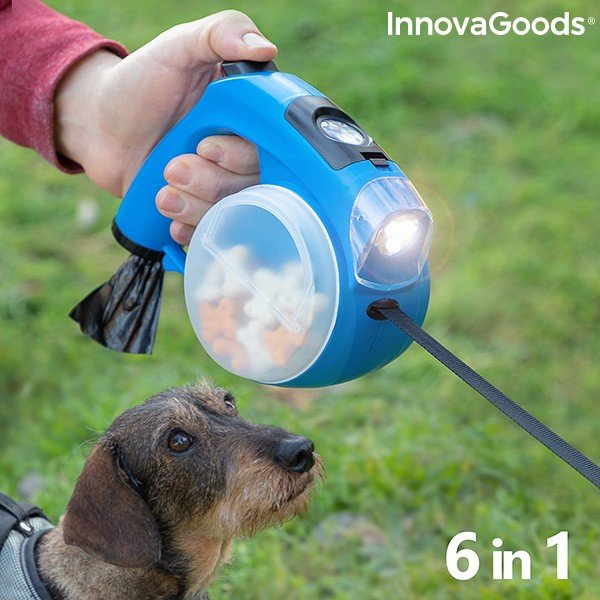 Guinzaglio retrattile per cani 6 in 1 - InnovaGoods-image-1