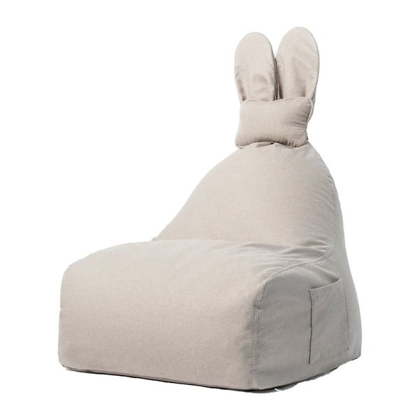 Borsa da divano beige per bambini Funny Bunny - The Brooklyn Kids