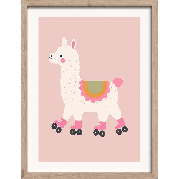 Quadro da bambini 30x40 cm Roller Llama – Styler