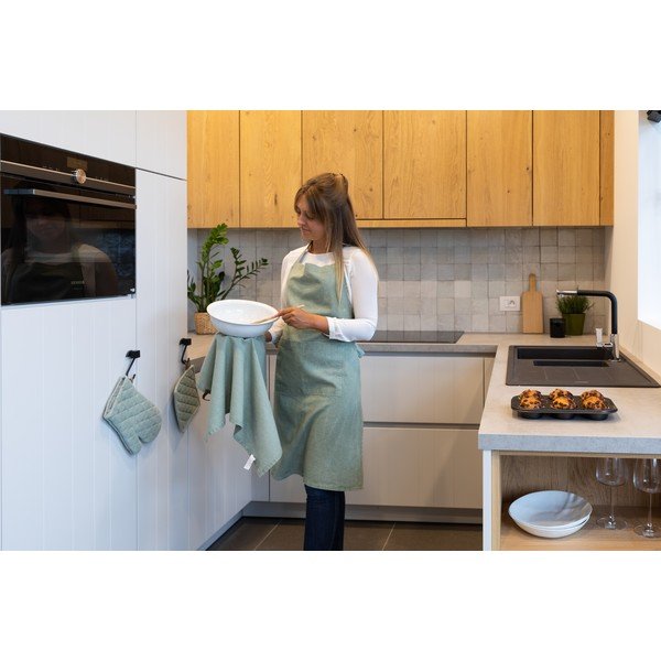 Guanto da cucina in cotone verde - Tiseco Home Studio-image-1