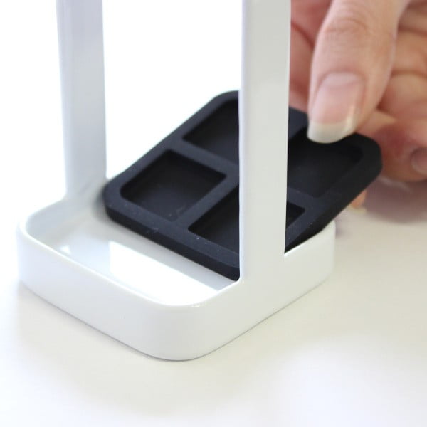 Portaspazzolino Slim bianco Tower - YAMAZAKI-image-2