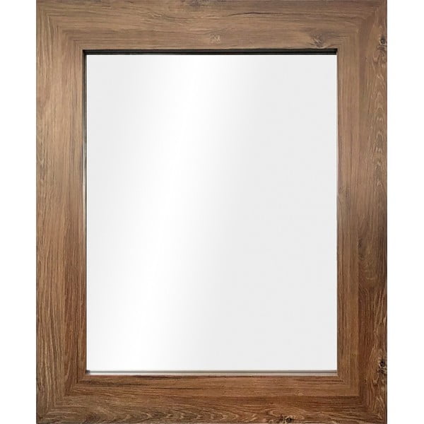 Specchio da parete con cornice marrone , 60 x 86 cm Jyvaskyla - Styler