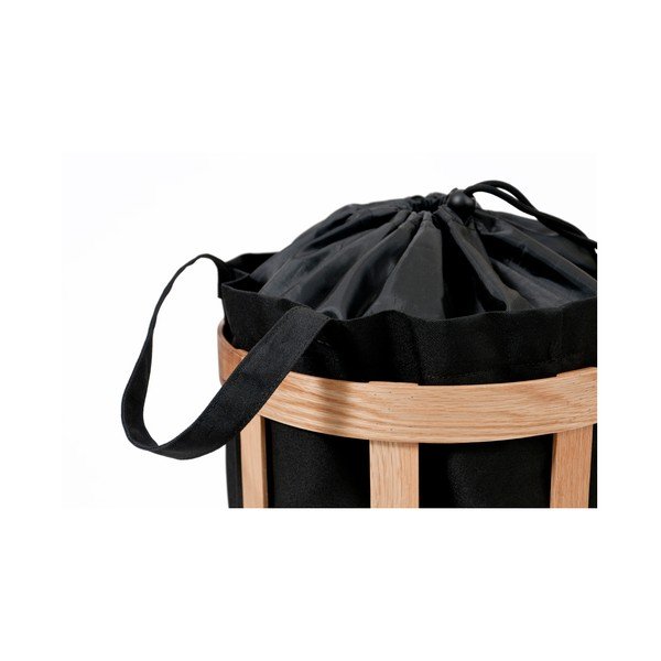 Cesto portabiancheria leggero con sacchetto nero Cage - Wireworks-image-1