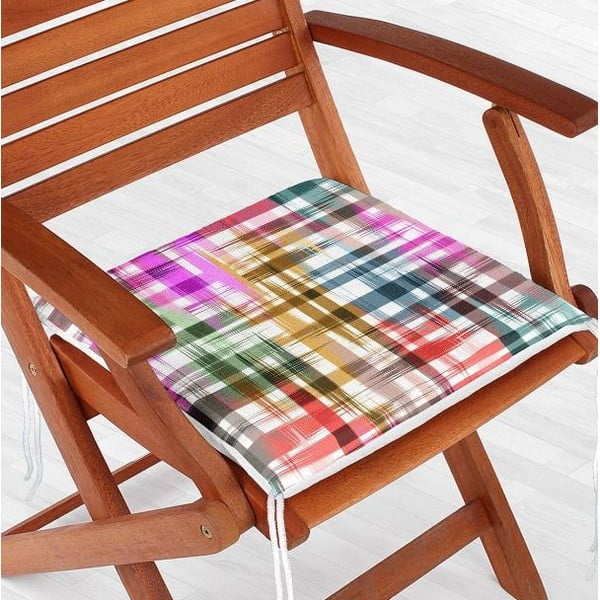 Cuscino di seduta 40x40 cm Colour Crisscross - Mila Home-image-4