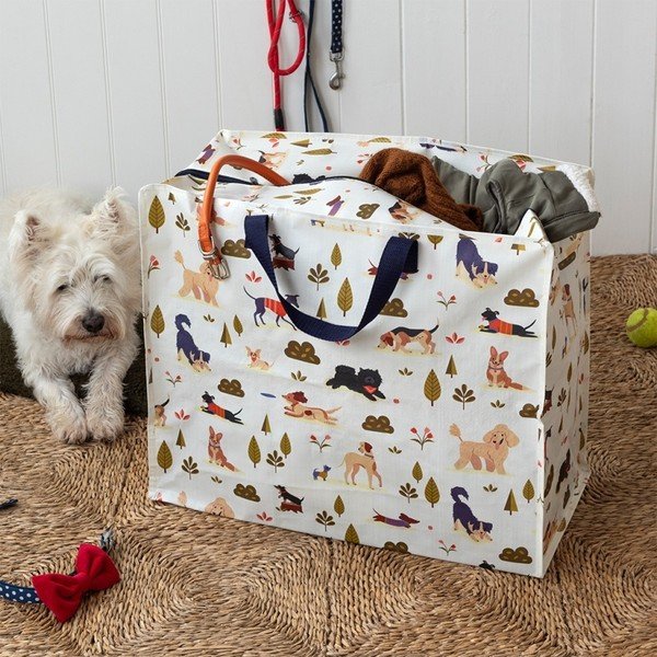 Organizer per vestiti in plastica riciclata 28x58x48 cm Dog Park – Rex London-image-1