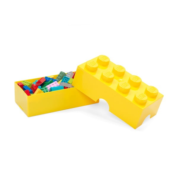Scatola per bambini gialla in plastica 20x10x7 cm – LEGO®-image-2