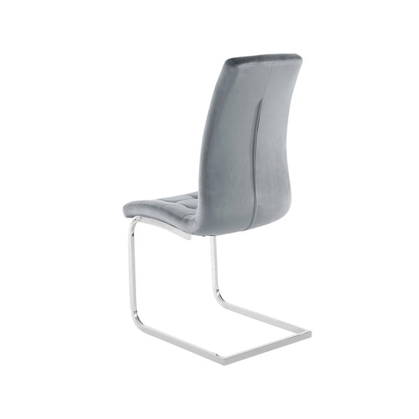 Sedie da pranzo colore grigio in velluto set di 2 pz Lola - Støraa-image-3