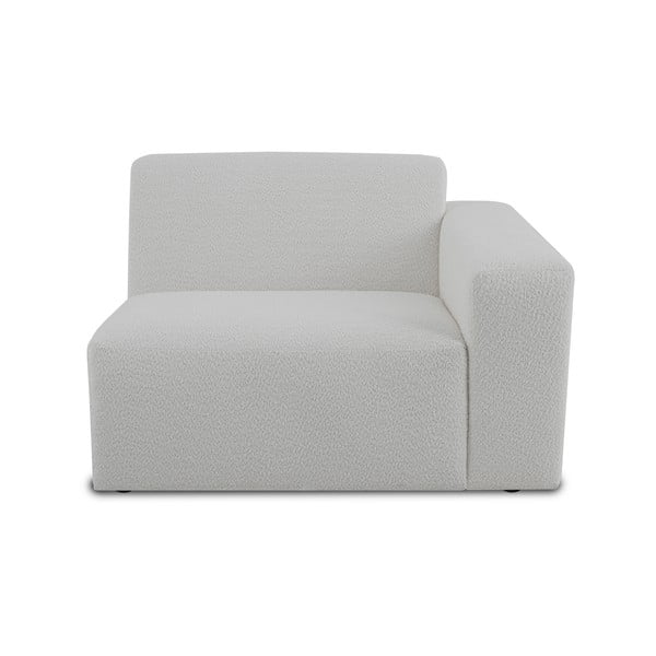 Modulo divano in bouclé bianco (angolo destro) Roxy - Scandic