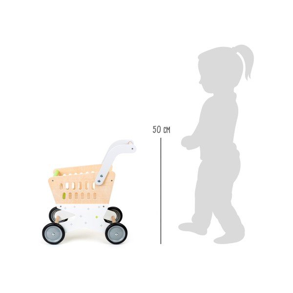 Carrello della spesa in legno per bambini - Legler-image-4