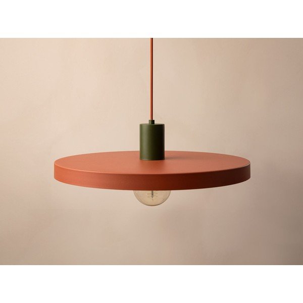 Lampadario color mattone in metallo ø 40 cm Ori – Micadoni -image-2