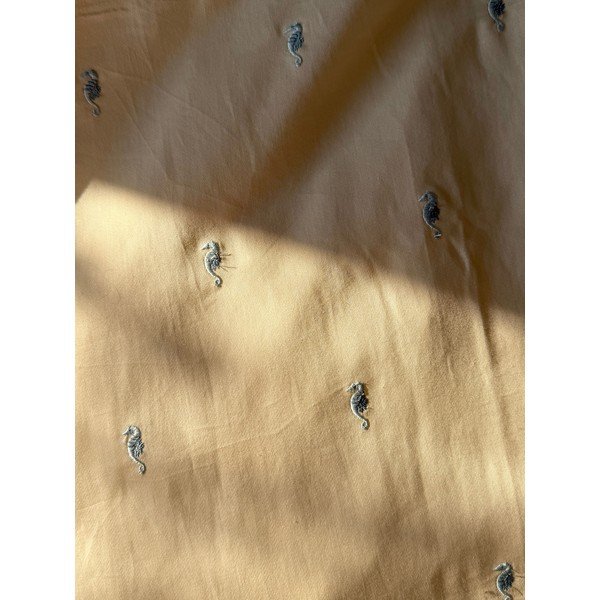 Set copripiumino e federa da bambini giallo chiaro in cotone organico per culla 70x100 cm Sea Garden – Cam Cam Copenhagen-image-4