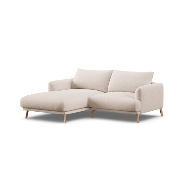Divano angolare beige (con penisola a sinistra/con chaise lounge) Naomi – Micadoni 