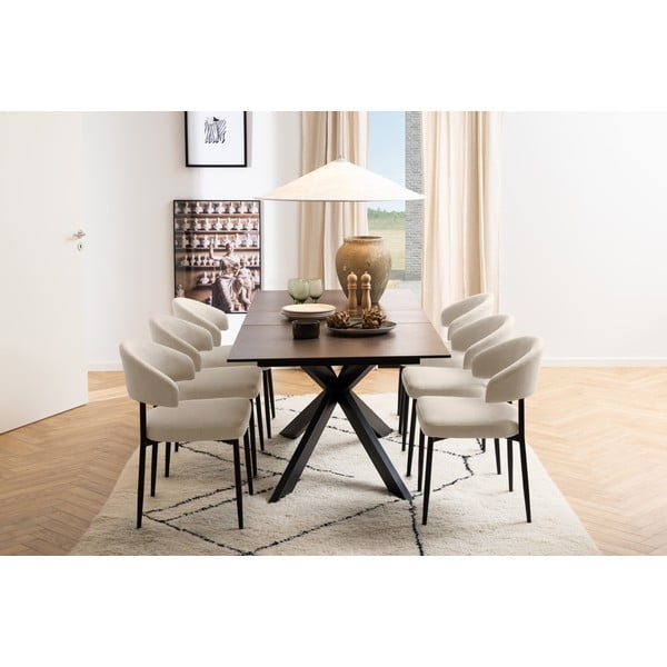 Tavolo da pranzo pieghevole in ceramica 90x210 cm Irwine - Actona-image-3