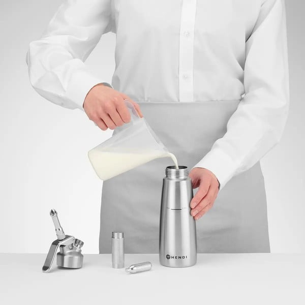Bottiglia per panna montata in acciaio inox, 0,5 l Profi Line - Hendi-image-1