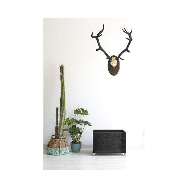 Ruote per cassette di legno rustiche nere - Really Nice Things-image-1