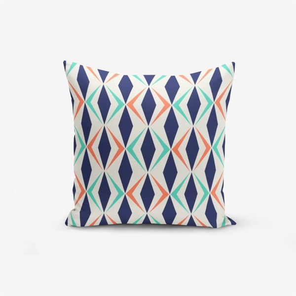 Federa in misto cotone Design geometrico colorato, 45 x 45 cm - Minimalist Cushion Covers