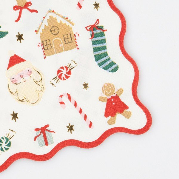 Tovaglioli di carta in set da 16 Jolly Christmas - Meri Meri-image-1