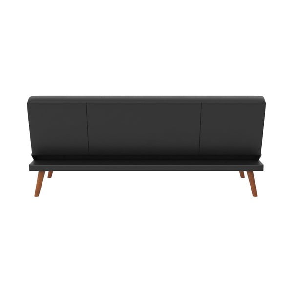 Divano letto nero in similpelle 173 cm Brittany - Novogratz-image-4