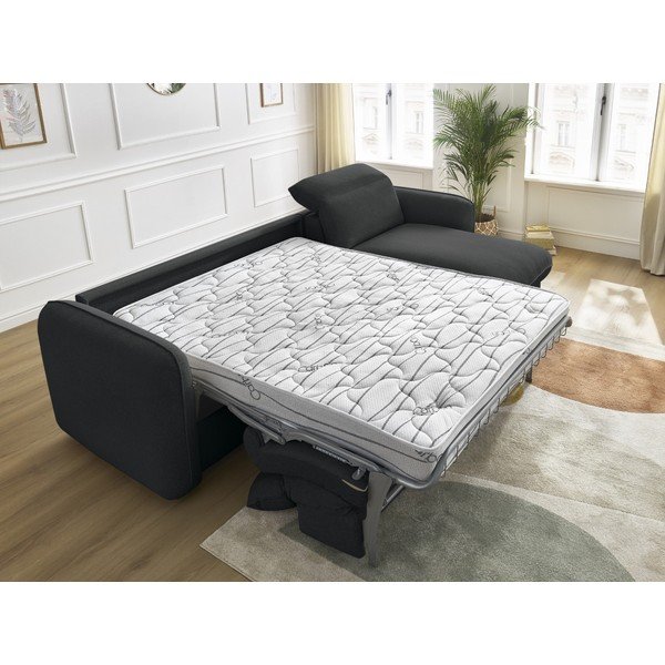 Divano nero 216 cm Achille – Bobochic Paris-image-1