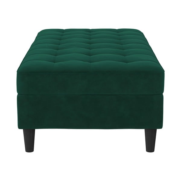 Poggiapiedi in velluto verde Presley - Støraa-image-3