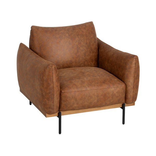 Poltrona marrone cognac Marron - Ixia