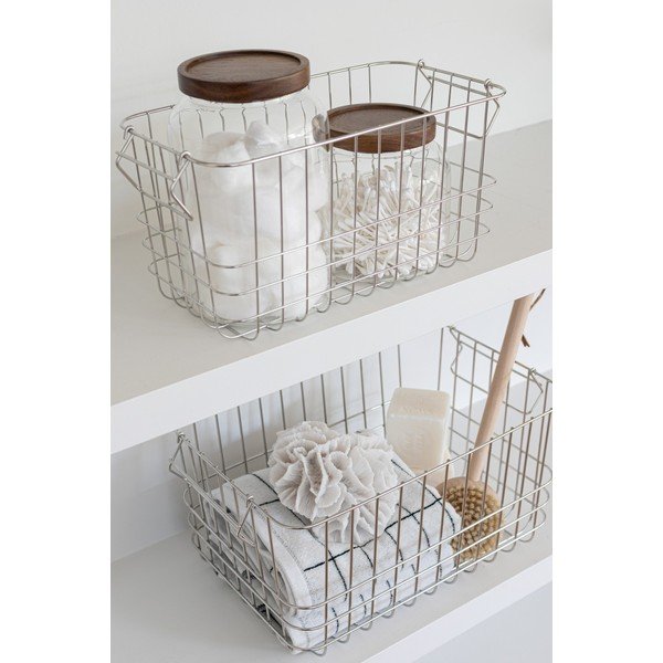 Cesto con filo metallico in metallo 31x16,5x16 cm Store It – Mette Ditmer Denmark-image-1