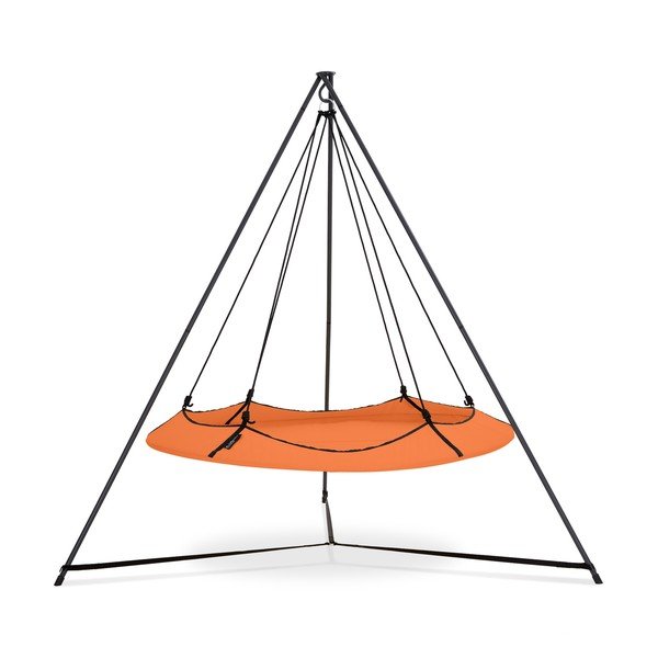 Altalena da giardino arancione con supporto - Hangout Pod