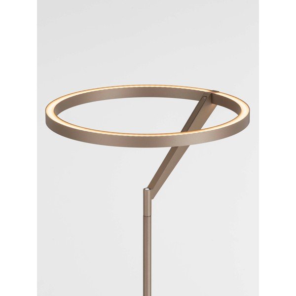 Lampada da terra LED oro rosa in alluminio con intensità regolabile (altezza totale 168 cm) Tilia – Nova Luce-image-2