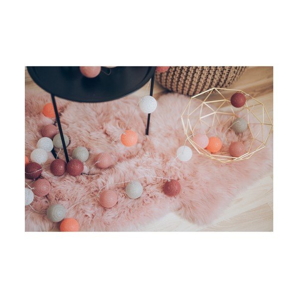 Catena luminosa arancione e rosa con lampadine LED LUKKA, 30 luci - Bonami Essentials-image-2