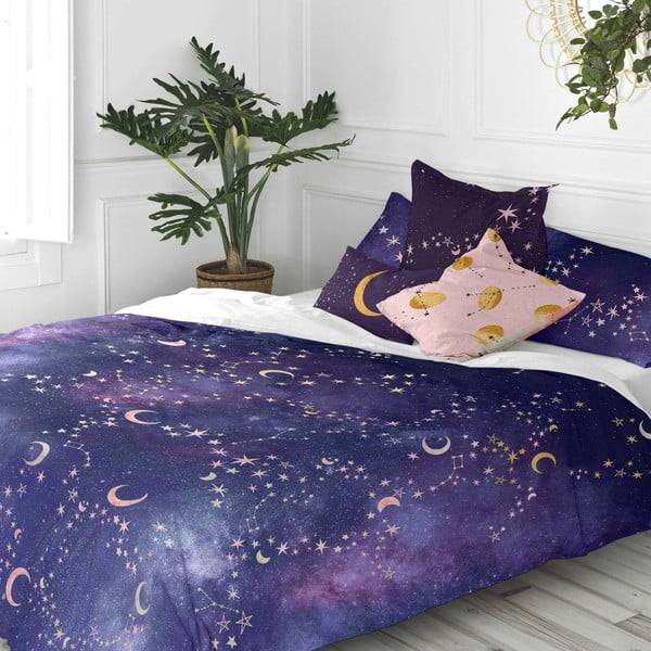 Set di 2 federe decorative in cotone Ultraviolet - Happy Friday Basic-image-1