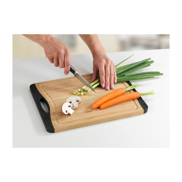 Tagliere antiscivolo in legno di bambù , 33 x 23 cm - Wenko-image-2