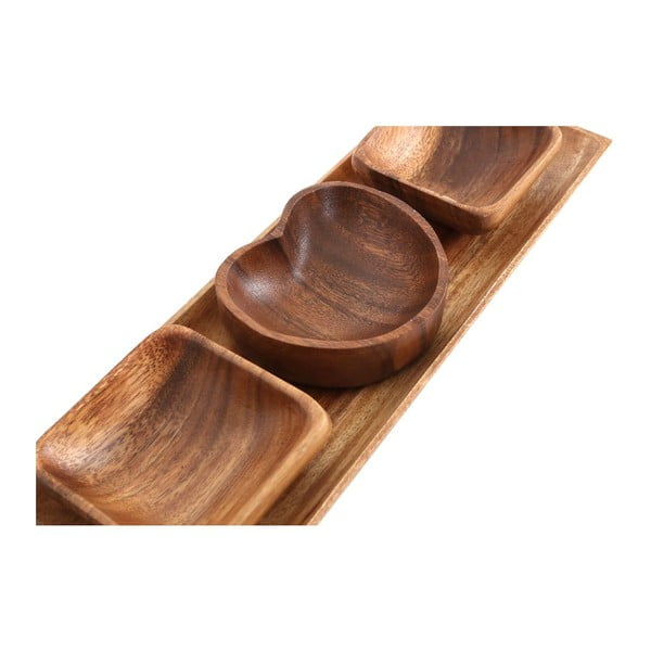 Ciotole da portata con vassoio 4 pz Kora - Premier Housewares-image-4