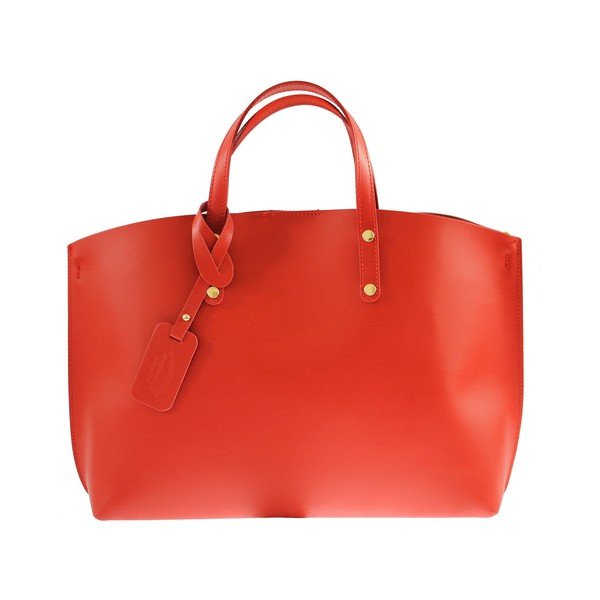 Borsa City in pelle rossa - Chicca Borse