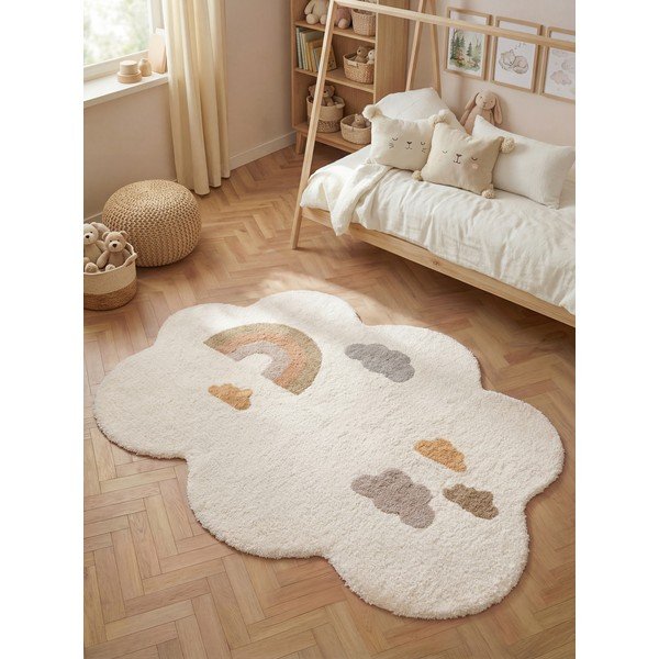 Tappeto per bambini color crema in cotone lavabile/tessuto a mano 140x200 cm Snuggle Willy – Hanse Home-image-1