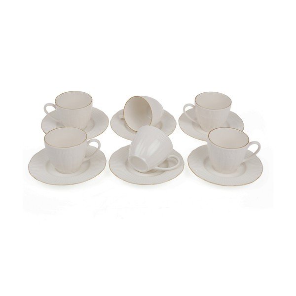 Set di 6 tazze da caffè in porcellana con piattino Kutahya Café, 200 ml - Kütahya Porselen-image-2