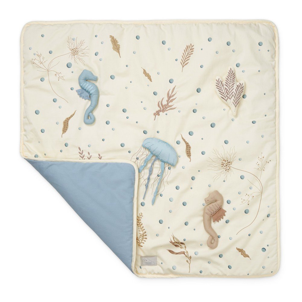 Palestrina per bambini giallo chiaro 80x80 cm Sea Garden – Cam Cam Copenhagen | Tappeti e palestrine per neonati