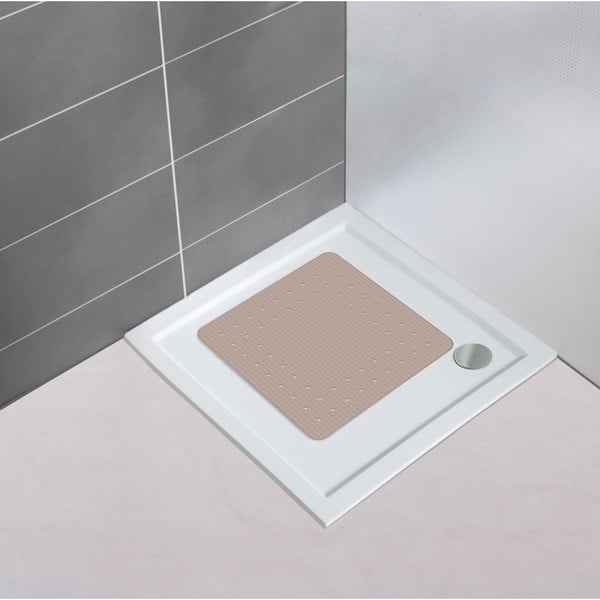 Tappeto da bagno antiscivolo grigio e beige , 54 x 54 cm Mirasol - Wenko-image-1