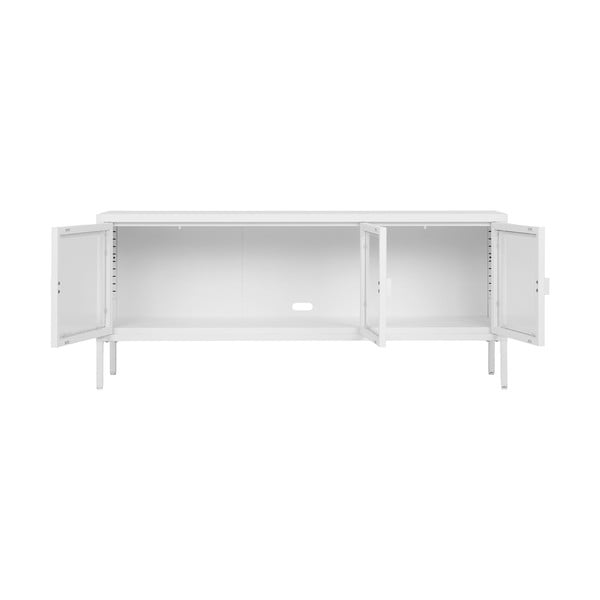 Mobile TV in metallo bianco 130x55 cm Brisbane - House Nordic-image-2